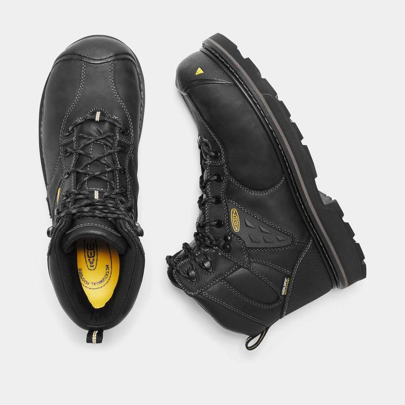 Botas De Trabajo Keen Tacoma Waterproof Composite Toe Para Hombre Negros - Botas Keen Mexico (235814